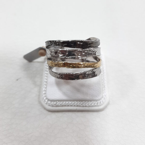 Ring sliver 925 with 24 caratas gold plating
