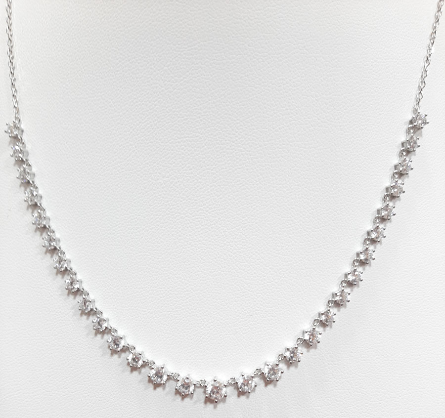 Necklace silver 925 with swarovski crystals